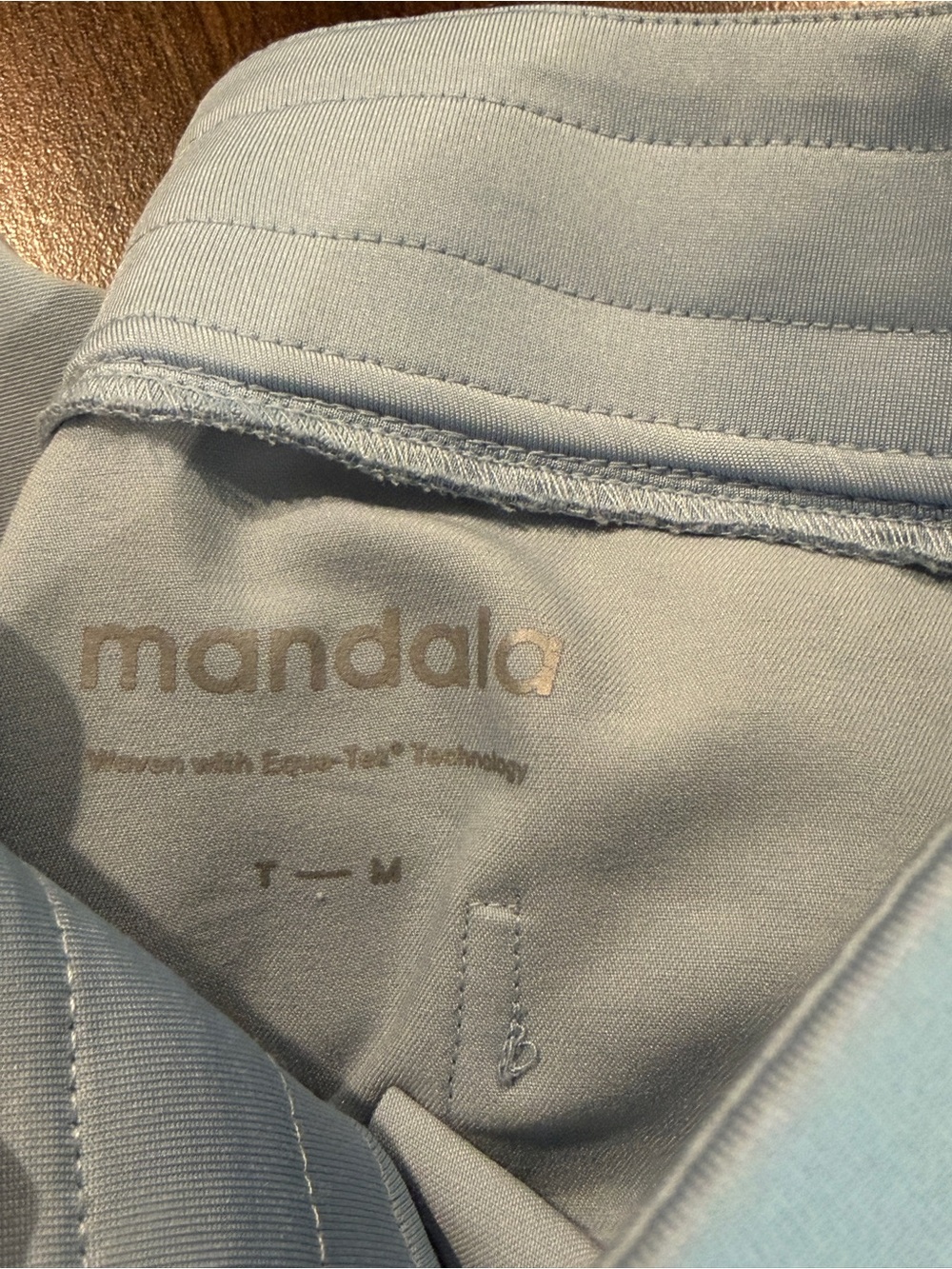 Light Blue Medical Scrub Top & Pants - Mandala - Picture 3 of 3